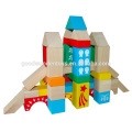 EZ1010 88pcs Enlighten Toy Imprimé Wooden Color Blocks